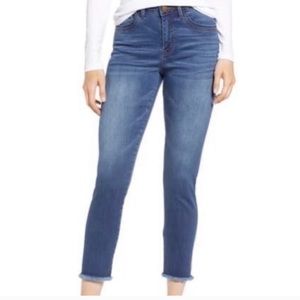 Wit & Wisdom Frayed Ankle cropped Skinny Size 8